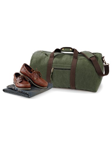 Q-QD613-Vintage Canvas Holdall